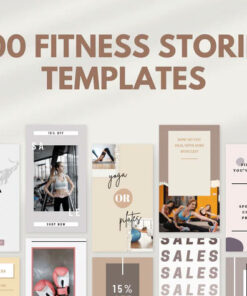 300 Fitness Story Templates For Social Media