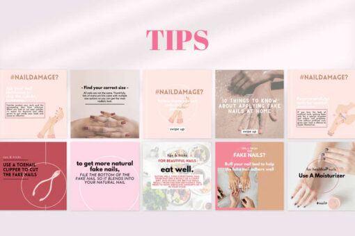 200 Artificial Nails Templates for Social Media - Image 5
