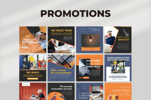 200 Construction Templates for Social Media - Image 2