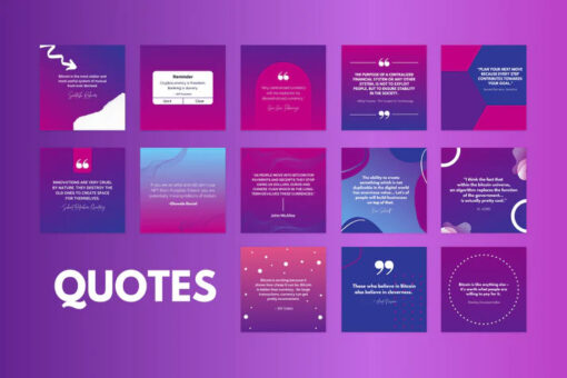 200 Cryptocurrency Templates for Social Media - Image 3