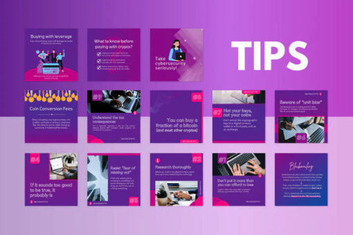 200 Cryptocurrency Templates for Social Media - Image 5