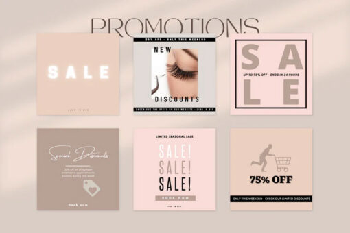 200 Eyelashes Templates for Social Media - Image 2