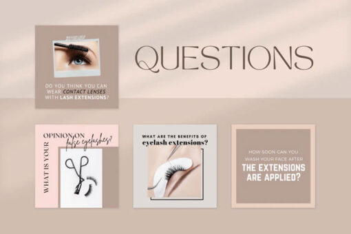 200 Eyelashes Templates for Social Media - Image 3