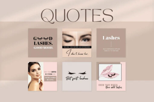 200 Eyelashes Templates for Social Media - Image 4