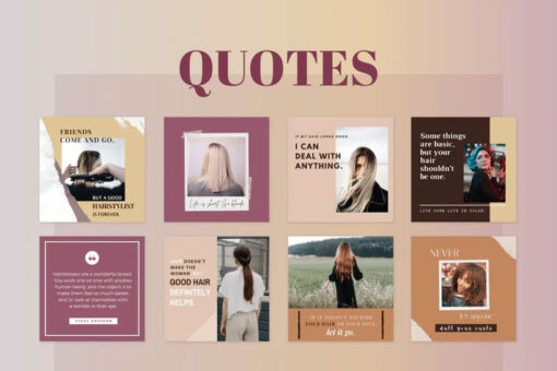 300 Hairstyle Templates for Social Media - Image 3
