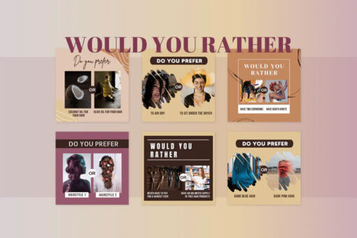 300 Hairstyle Templates for Social Media - Image 5