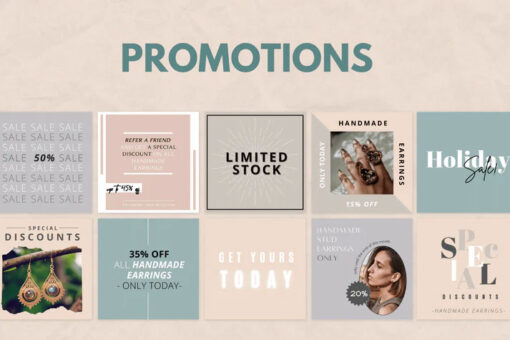 200 Handmade Earrings Templates for Social Media - Image 2