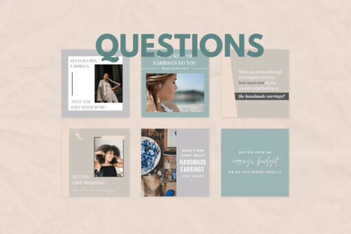 200 Handmade Earrings Templates for Social Media - Image 3