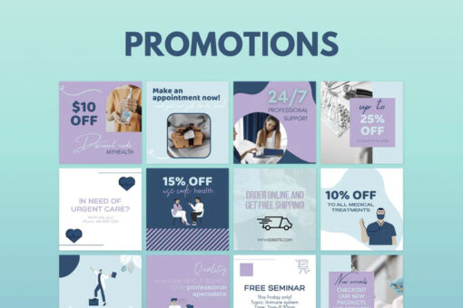 300 Healthcare Templates for Social Media - Image 2