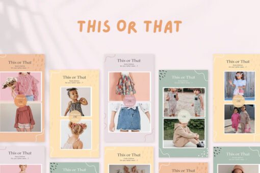 400 Kids Fashion Templates For Social Media - Image 4