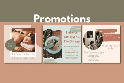 400 Massage Templates for Social Media - Image 2