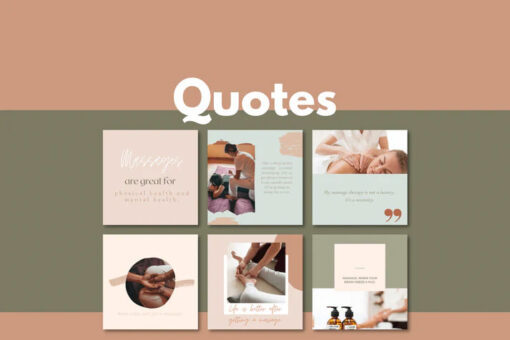 400 Massage Templates for Social Media - Image 4