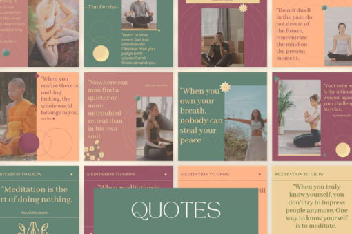 300 Meditation Templates for Social Media - Image 3