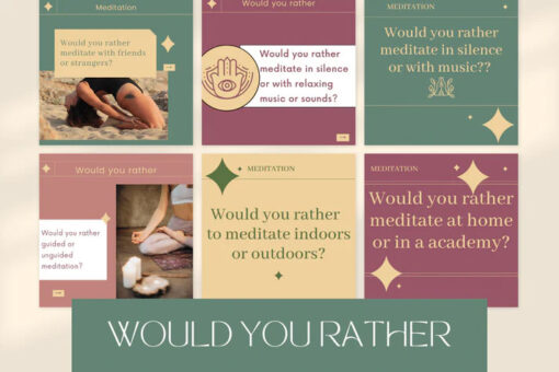 300 Meditation Templates for Social Media - Image 5