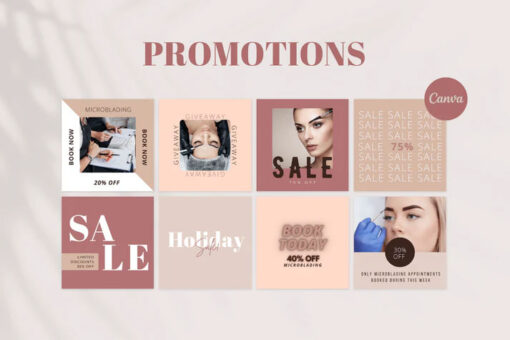 300 Microblading Templates for Social Media - Image 2
